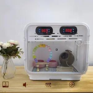 앵무새 병아리 인큐베이터 육추기 온도조절 케이지 사육장