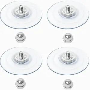 아모시조이 4팩 고양이 창문 퍼치 흡입 컵 접이식 및 무선 해먹 시트용 나사가 있는 강력한 교체