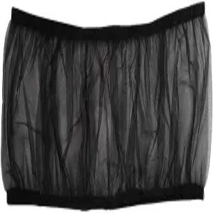 EBTOOLS 새장 커버 대형 씨앗 포수 가드 네트 신축성 있는 형태 앵무새 울타리용 메쉬 스커트 블랙