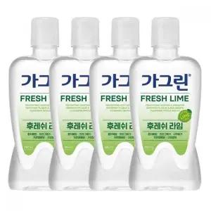 가그린 가글액 라임 380ml x 4개