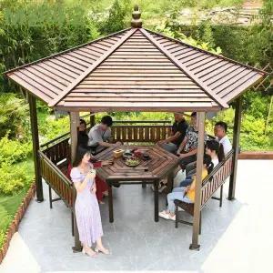 원목파고라 야외 원두막 지붕 파고라 바베큐장