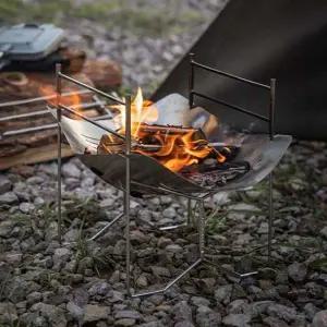 캠핑불멍화로대 조립형 접이식 캠핑 화로대 1P 솔캠 불멍 간편 스토브 접이식화로대