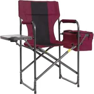 쿨러백과 접이식 사이드 트레이가 있는 포리스트레일 디렉터 캠핑 의자 - 400파운드 헤비 듀티 야외 잔디