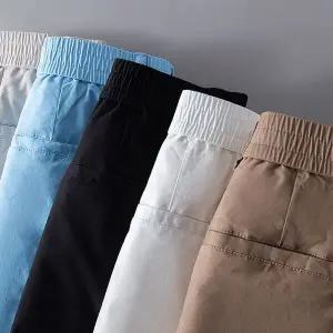 남성용 팬츠 캐주얼 하계 슬림핏 데일리 트렌드 스트레이트 하의 반바지 5부 admr1