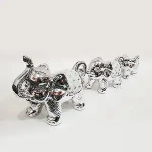 보석 등자 코끼리 장식소품 1040-1 실버 코끼리장식 풍수소품