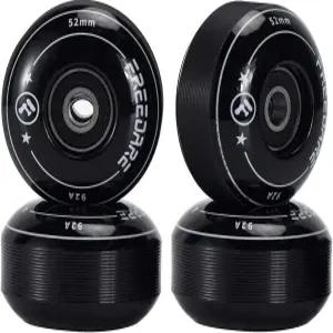 프리데어 스케이트보드 휠 52mm 및 베어링 스트리트 트릭용 스페이서 92A 설치(4팩)