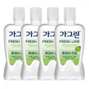 가그린 가글액 라임 380ml x 4개
