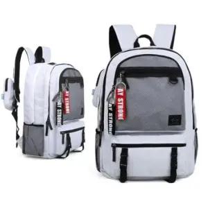 [패션] 학생 백팩 데일리 망사 가방 학교 패션 흰색 책가방