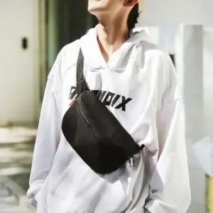 [패션] 커플 기본 무지 힙색 크로스백 가방 블랙