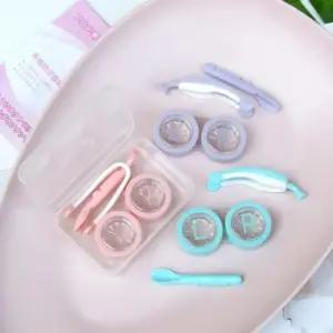 렌즈끼는도구 콘택트 원데이 렌즈 끼는 빼는 집게 흡착봉 케이스