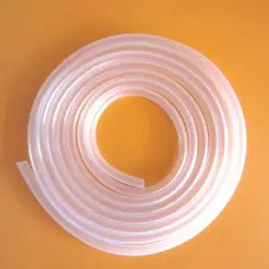 실리콘 긴 빨대 투명 대형 스트로 다회용 호스 교체용