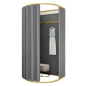 간이피팅룸 조립 커튼 옷가게 간이 스탠드형 조립식 매장