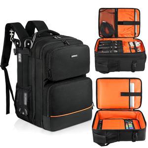 [미국배송] 오디오 믹서 여행 케이스 RODECASTER PRO II PRO RC DUO 야마하 MG10XU TC-헬리콘 GOXLR 마이크 케이블 팟캐스트 장비용 멀티 포켓이 있는 DJ 백팩 백팩에 적합합니다