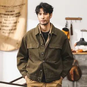 남자청자켓 청자켓 빈티지 데님 코트 봄가을 사파리 캐주얼 가을 카고 자켓 ible3