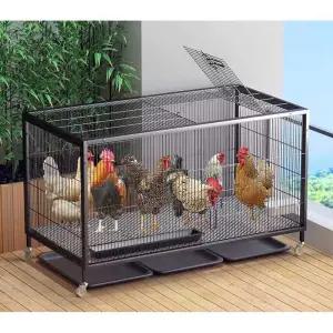닭장 가정용 닭집 닭 야외 케이지 이동식 울타리