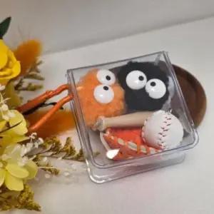 먼지몽 하얀포근 야구 야구키링 배트 자동차 가방꾸미기 방망이 키홀더 스포츠 글러브 열쇠고리