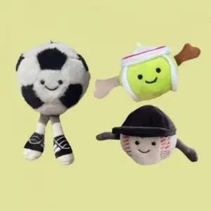 참 축구 굿즈 장식 꾸미기 테니스 귀여운 액세사리 야구 테니스공 키링 열쇠고리 인형 야구공 가방 축구공