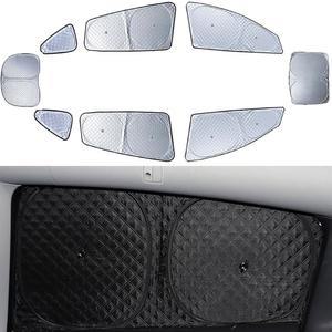 업그레이드된 Tesla Model Y 2020-2025년형 Juniper 캠핑용 창문 선쉐이드 8피스 캠핑 액세서리용 윈드실드 프라이버시 스크린