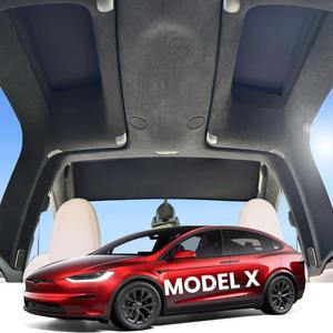 REVAA 2025 업그레이드 Tesla Model X 선쉐이드 루프 [틈새, 흔들림 없음] 액세서리 단열 유리 선루프 커버, 2019-2025, 블랙
