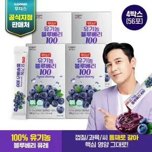 [신세계라이브쇼핑]하이뮨 후디스 유기농 블루베리 퓨레 100 4박스