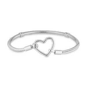 [판도라]599539C00 모멘츠 하트 클로저 스네이크 체인 팔찌