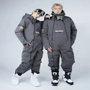 점프수트 스키복 일체형 방한복 슈트 남녀공용 우주복