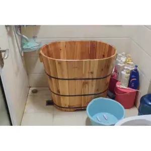 편백나무반신욕기 1인 간이욕조 목용탕 이동식 인용
