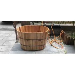 편백나무반신욕기 홀로 건식 간이 욕조 찜질방 사우나