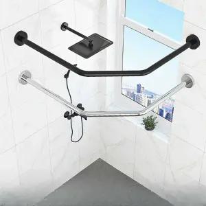 L자형 커튼 막대 레일 가리개 샤워 가림막 욕실