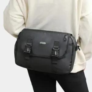 블랙 힙색 크로스백 데일리 캐주얼 숄더 패션가방