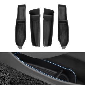 샤데맥스 테슬라 모델 Y 주니퍼 2026 2025 신모델 액세서리 슬롯 포켓 정리함 삽입 TPE 재료용 차량 도어 4종 세트