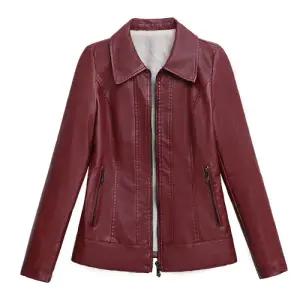 빛채운 여사친 가죽옷 코디 워싱 숏코트 도톰 기모 포근 OPH3