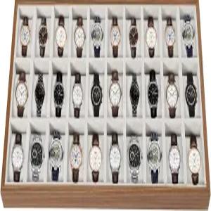 대용량 원목 시계 정리함 30구 트레이 고급 팔찌 진열 보관함 탈부착 쿠션 포함 주얼리 디스플레이 홀더