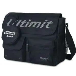 캐주얼 학원 검정 쇼퍼백 가방 보조 메신저백 10대