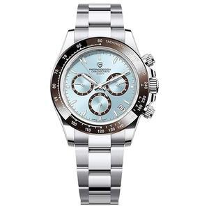 [미국배송] 파가니 디자인 PD1644 남성 U2019S 쿼츠 크로노그래프 시계 VK63 무브먼트 사파이어 크리스탈 레인보우 베젤 스테인리스 스틸 100M 방수 스포츠 손목시계