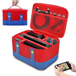 닌텐도 스위치 2용 PEYANZ 휴대용 케이스, 하드 쉘 보호 여행용 10개의 게임 카드 슬롯(천 상자)