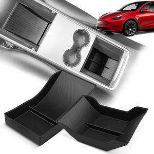 테슬라 모델 3 2021-2023 Y 2021-2024, TPE 센터 하단 보관함용 YHTAUTO 하부 콘솔 정리함 트레이 장착