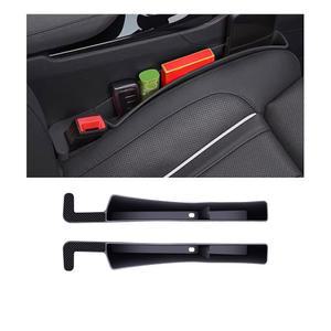 Tioollev 2PCS 카시트 갭 필러, 자동차 시트 정리함이 시트와 콘솔 사이의 간격을 채우고, 범용 보관함 인서트가 코인 지갑 열쇠(블랙)의 채웁니다