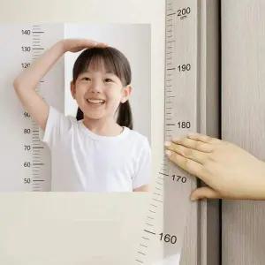 키재기 스티커 투명 벽지 시트지 2m 키 재는 부착식 줄자 벽면 문