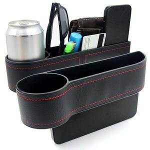 Gihunk 2개 카시트 갭 필러 - 접착 폼 패드가 있는 가죽 틈새 보관함, 카시트와 콘솔 사이의 앞좌석 필러를 위한 카갭 정리함, 유니버설