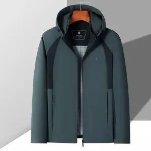 야무치 남자 캐주얼 야상사파리 바람막이 트렌치코트 봄가을 데일리룩 배색 점퍼 후드 야상 KUK3