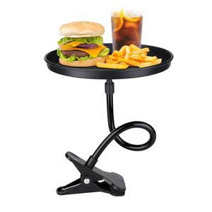 BWBWND 차량용 조절식 식판, 360 회전 논슬립 음료 컵 스낵 테이블 클립형 식탁, 대부분의 8.7인치 회전식 식탁 접이식 수납 트레이