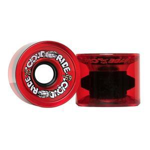 CLOUD RIDE 롱보드 레드 CRUISER 69MM WHEELS 78A 투명