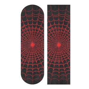 BOLAZ 스케이트보드 데크 디자인 시트 롱보드 테이프 방지 미끄럼 레드 그립 거미줄