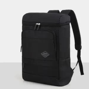 [패션] 학생 스퀘어 백팩 책가방 노트북 비즈니스 가방 블랙