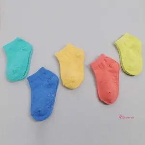 여아남아유아동양말 5족 아동미끄럼방지 여성 여자 아이 어린이집 여름 베이비 발목 색깔 무지 패션 신생아