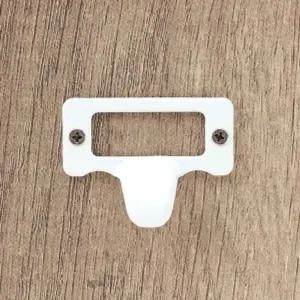 [셀러에이드]사물함 손잡이 명찰겸용 10개 화이트 서랍장손잡이