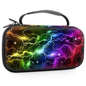 랄루믹스 스위치 케이스 카드 액세 콘솔 있는 게임 16개의 OLED 케이스 조이콘 슬롯이