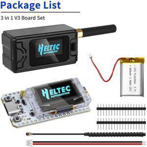 메쉬스타틱 헬텍 V3 ESP32 LoRa 32 개발 보드 키트 800mAh 배터리 케이스 SX1262 트라이밴드 915MHz OLED U