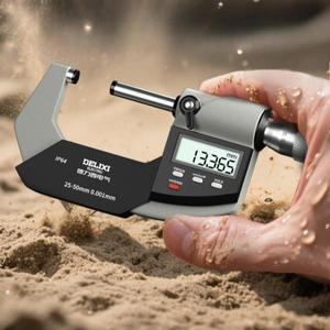 델릭시   디지털 마이크로미터 작업장 도구 방수 고정밀 내부 방진 측정